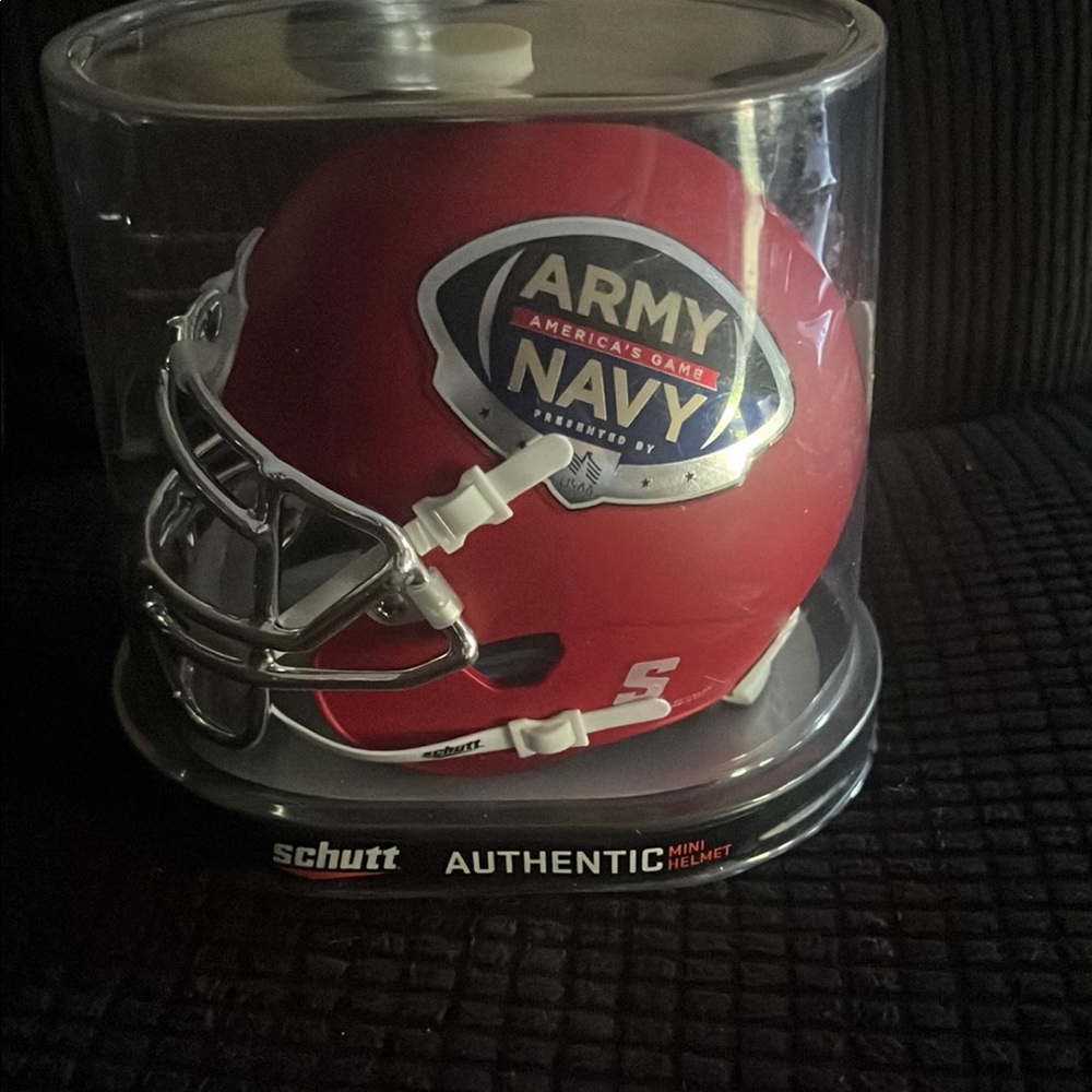 Schutt Army Navy Red Mini Helmet